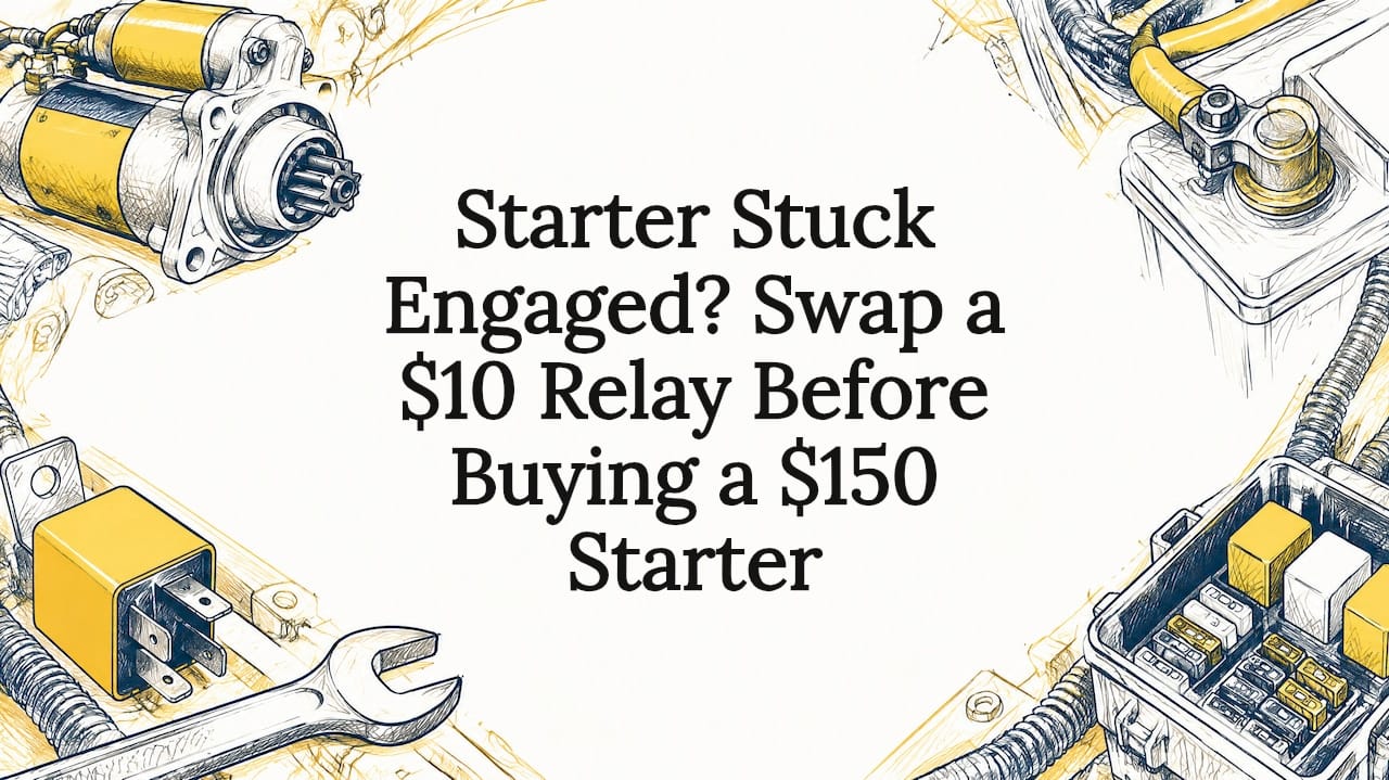 Starter Stuck Engaged? Swap a $10 Relay Before Buying a $150 Starter